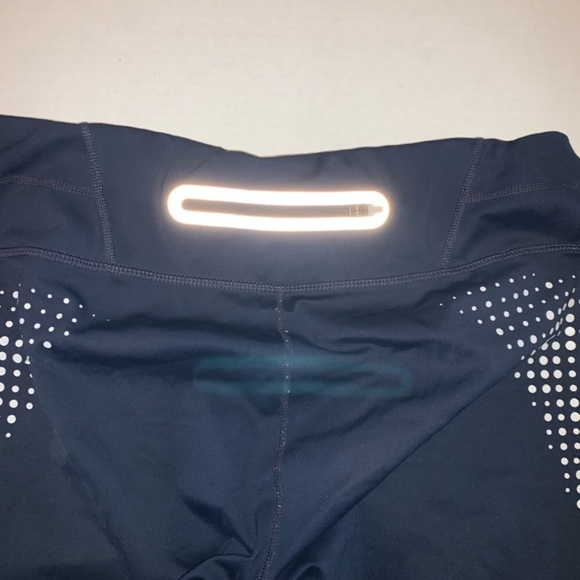 Athleta Leggings Gel Dot Sonar Athletic Capris Navy Blue eh. - Picture 6 of 15